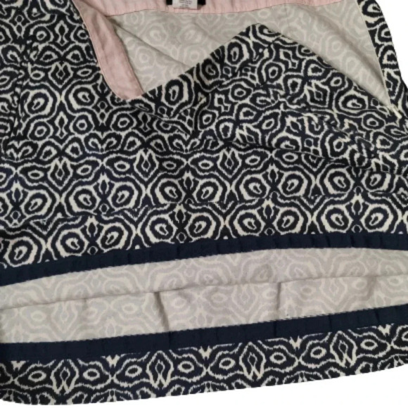 J.crew mini skirt women's size 4 blue & Ivory - Picture 8 of 9